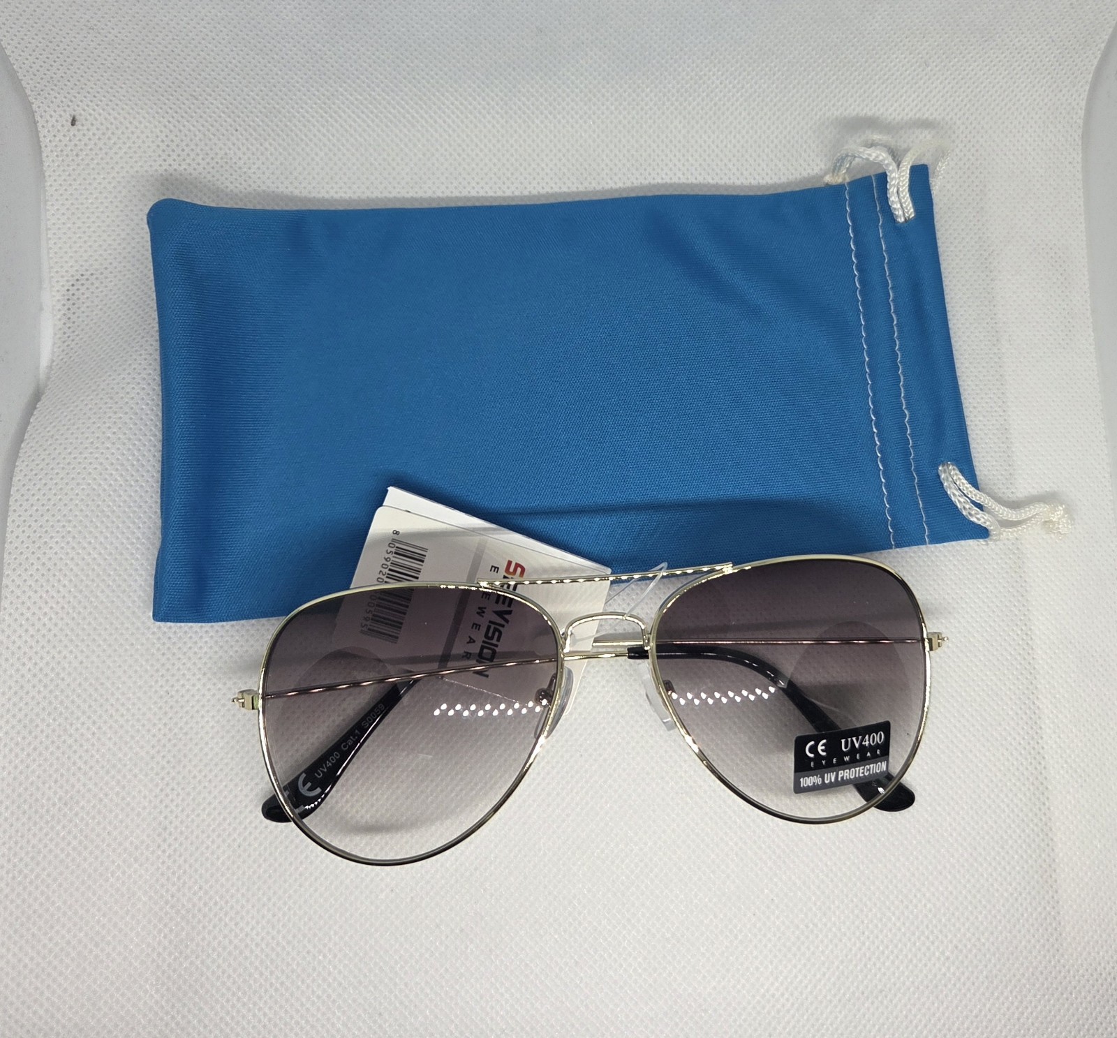 OCCHIALI DA SOLE Ray-Ban Avion Protezione Occhi Lenti Grigio TENDENZA Sfumato foto 2
