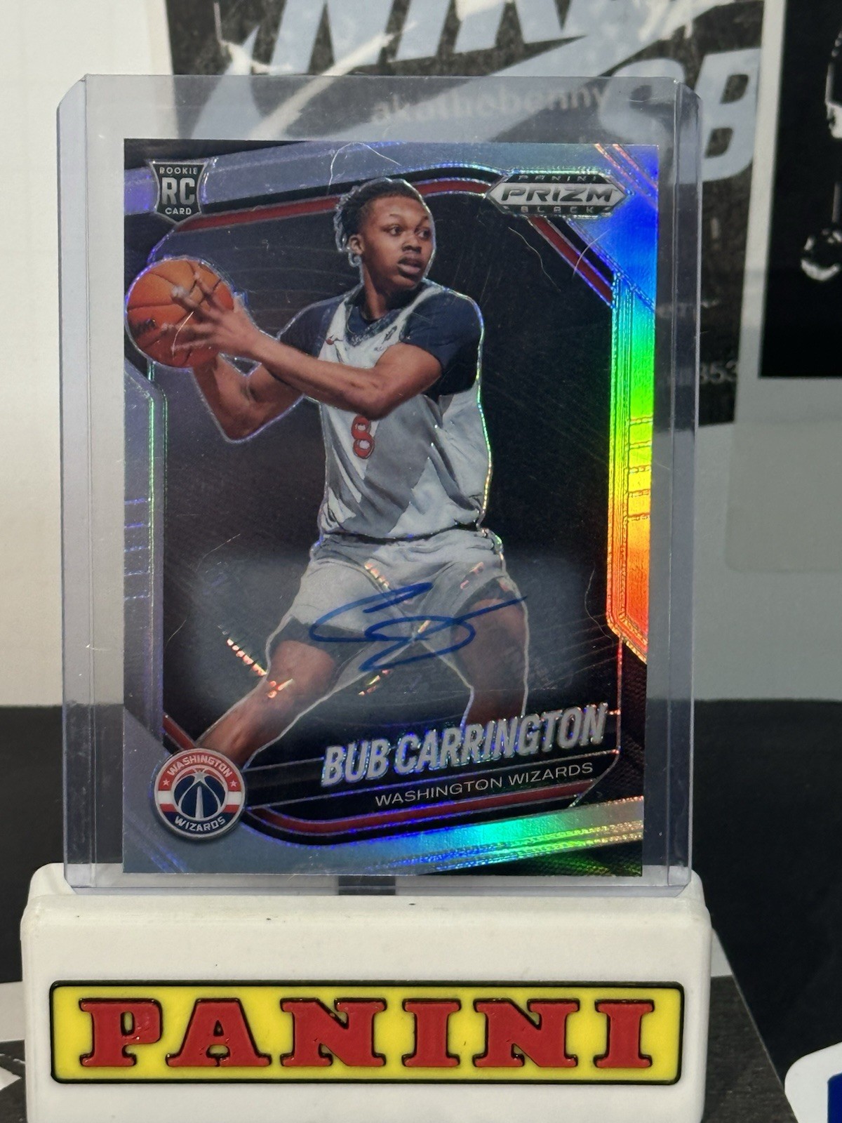 2024-25 Panini Prizm Black - Bub Carrington, Bub Carrington #92 Silver Prizm...