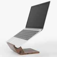 Wooden Laptop Stand, Ergonomic Computer Stand for Desk, Portable Laptop Riser...