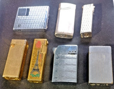 LIGHTER Person required! 7 gas lighters mixed shapes & sizes FOR PARTS OR REPAIR