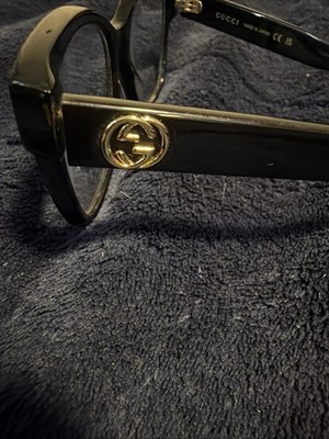 Gucci Black Frame Glasses with Logo Case Included