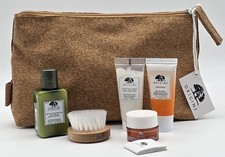 Origins Skincare Set 5 Piece  Zipper Pouch Bag Travel Size New