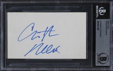 Christopher Reeve Superman Authentic Signed 3x5 Index Card BAS Slabbed 2