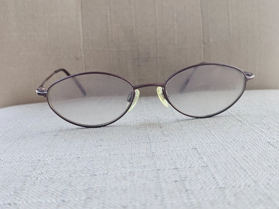 Elle Mujeres Gafas Marco Titanio Tono Borgoña Gafas EL18522 Anteojos Foto 3 de 4