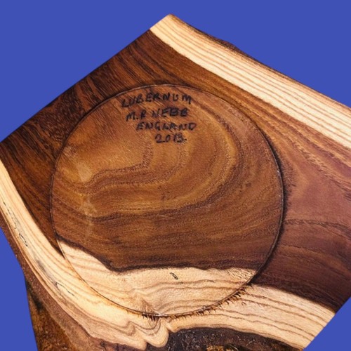 Laburnum Crotch Wood Bowl – Artisan-Crafted Natural Edge Centerpiece - Bild 4 von 7