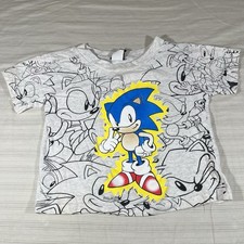 RARE Vintage 90s Sonic The Hedgehog 1996 Shirt Kids Size M/5 Sega Single Stitch