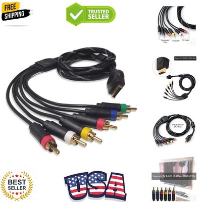 Component Audio Video Cable for PS2 / PS3 / PS3 Slim, HD Multi Out Composite ...
