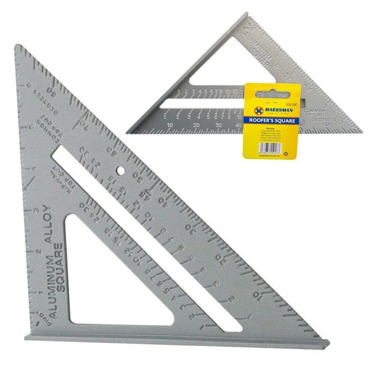 ALUMINIUM ALLOY ROOFING SQUARE ROOFER ANGLE MEASURING TRIANGLE GUIDE TOOL