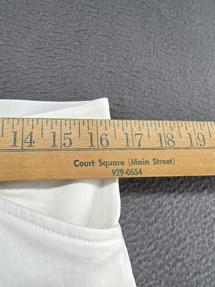 Ruby Rd Pants Womens 10 White Coral Crush Ankle Slimming Contour Waistband New - Image 4 of 4