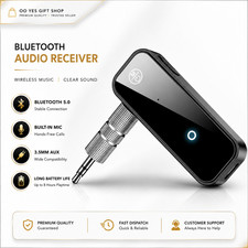 2-in-1 Wireless Bluetooth 5.0 Transmitter Receiver Adapter Audio 3.5mm Jack Aux