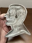 Vintage Cast Aluminum Abraham Lincoln Bust Relief Cast Art Wall Hanging 5.5 Inch — photo 8