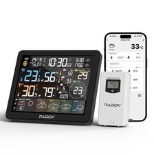 Stazione meteorologica Wi-Fi intelligente con controllo APP Raddy N80