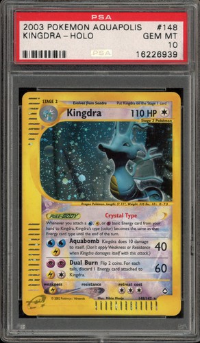 Kingdra graded PSA 10 for sale on eBay