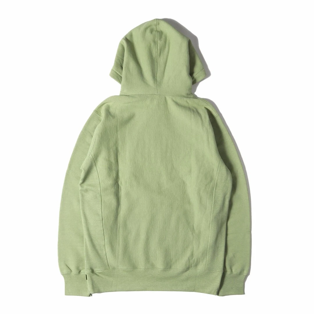 Felpa Supreme con cappuccio taglia: M logo ricamato contorno salvia usata BEEG 0