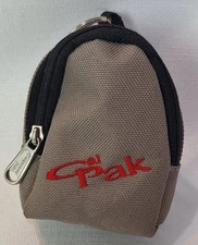 Cal Pak California Pak Mini Keychain Bag 5" Inch Zip Up Gray