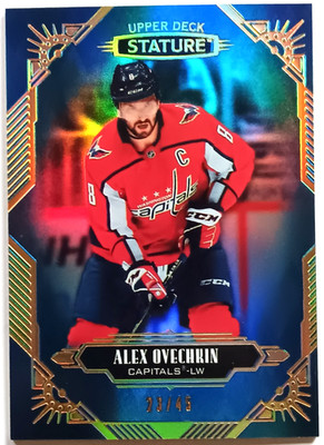 2020-21 UD Stature Blue Alexander Ovechkin /45 Washington Capitals