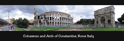 Colosseum Rome Italy 12x36 panoramic poster