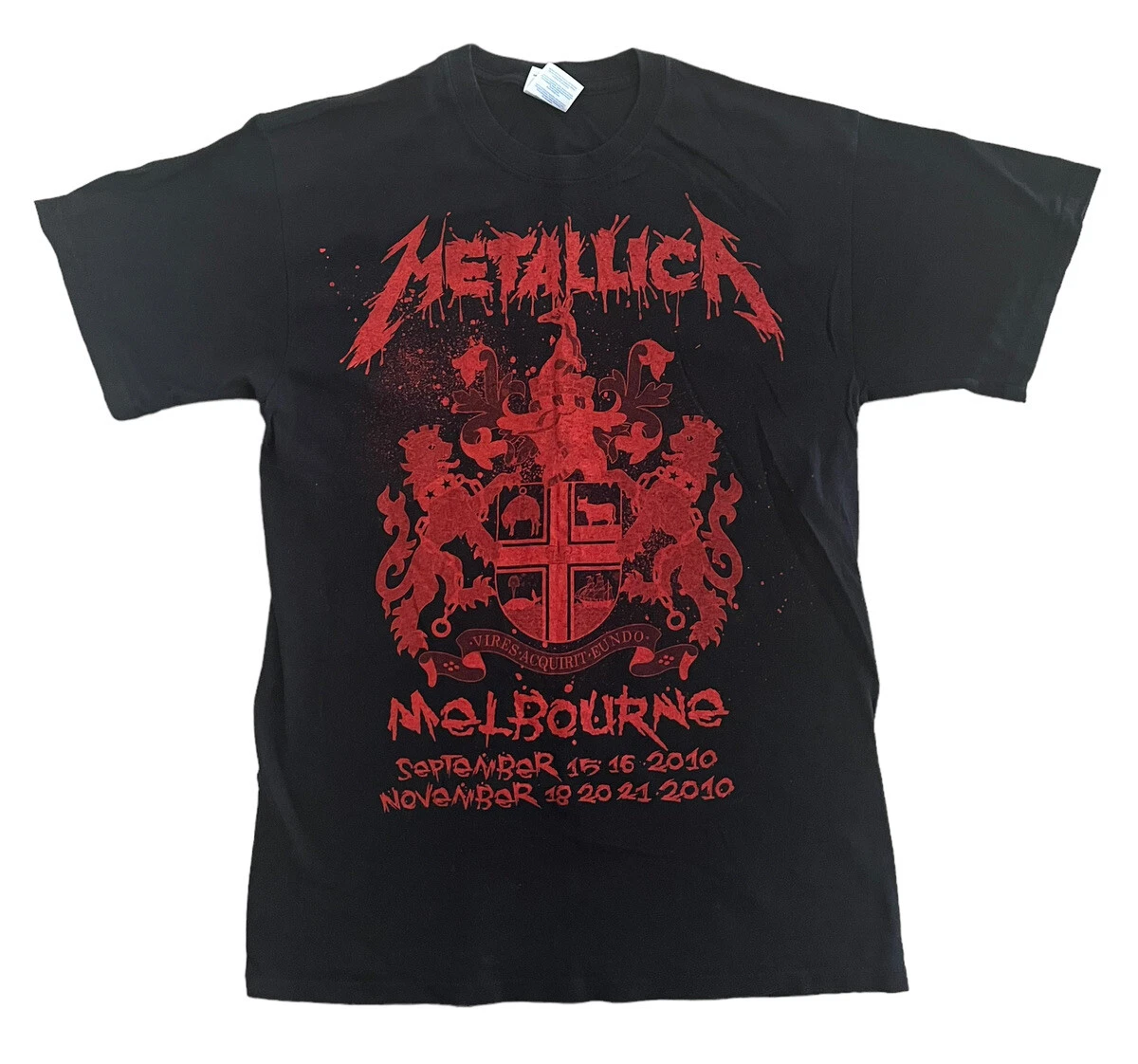 metallica t shirt melbourne