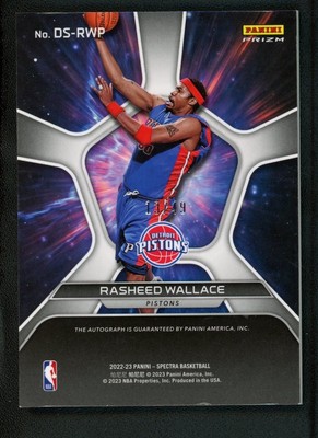 その他 RASHEED WALLACE Auto /49 2024-25 RASHEED WALLACE 48/49 AUTO PANINI PRIZM SENSATIONAL