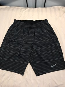 dri sc8 athletic striped nike shorts casual gray mens medium