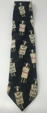 Chick-Fil-A Tie Cows Eat Mor Chikin Novelty Necktie Black