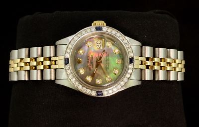 Rolex Lady Datejust Oyster Stainless Gold Diamond Dial Bezel  display picture 2
