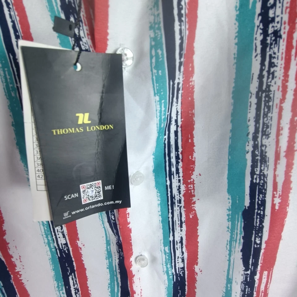 Thomas London short Sleeves  Button Casual - Image 2 of 3