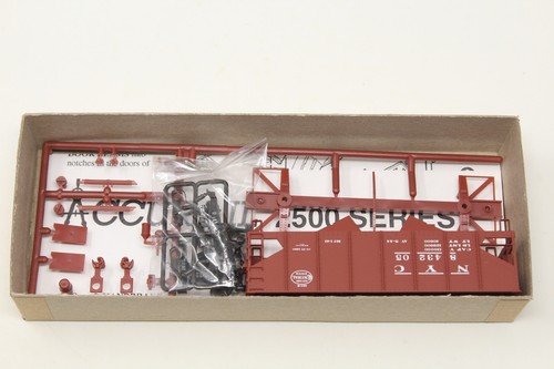 HO Accurail 2654 USRA 55-Ton Hopper New York Central NYC 843648 Red Kit - Picture 4 of 7