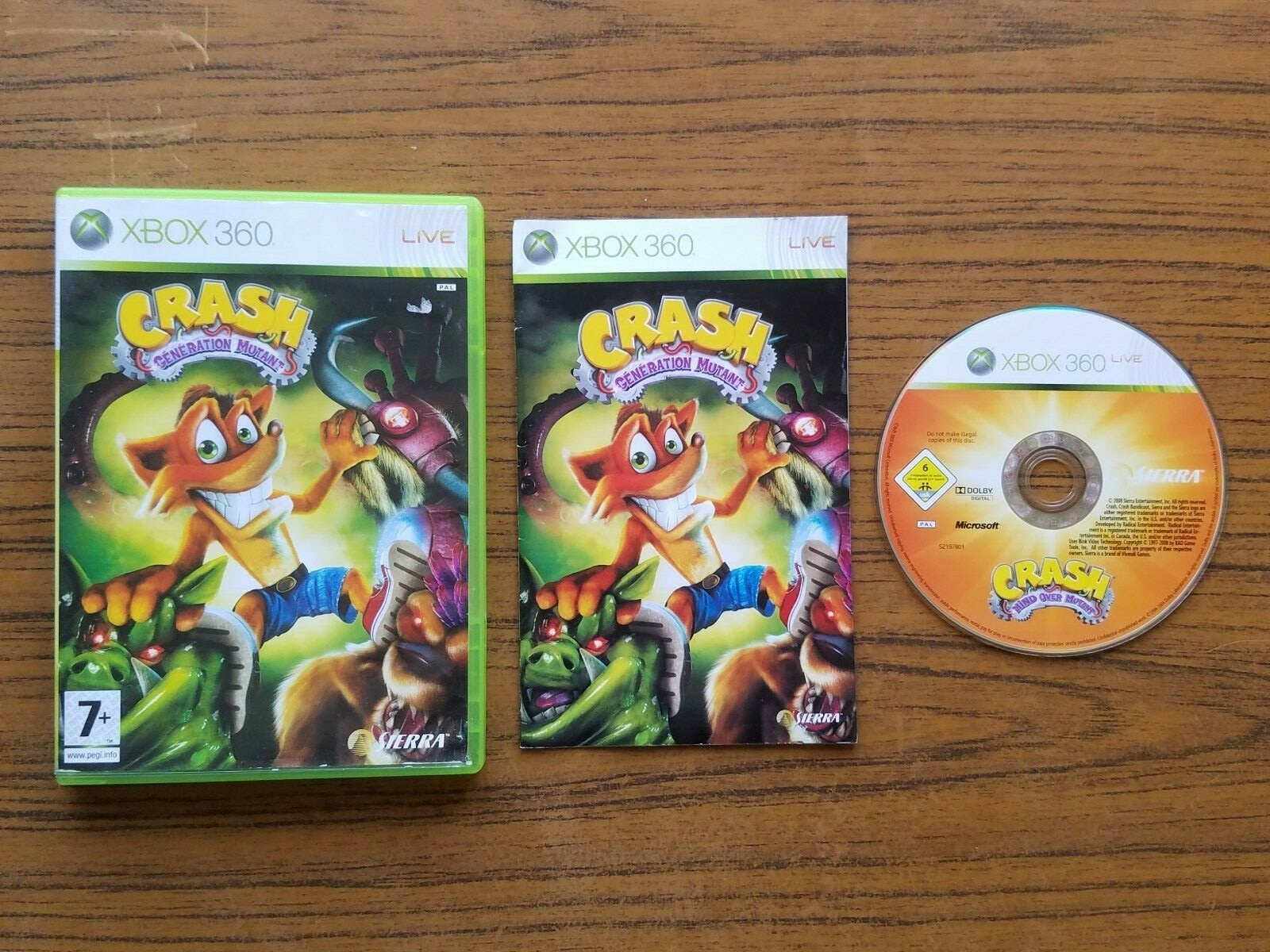 CRASH GENERATION MUTANT sur Microsoft Xbox 360 - Version PAL FR Complet