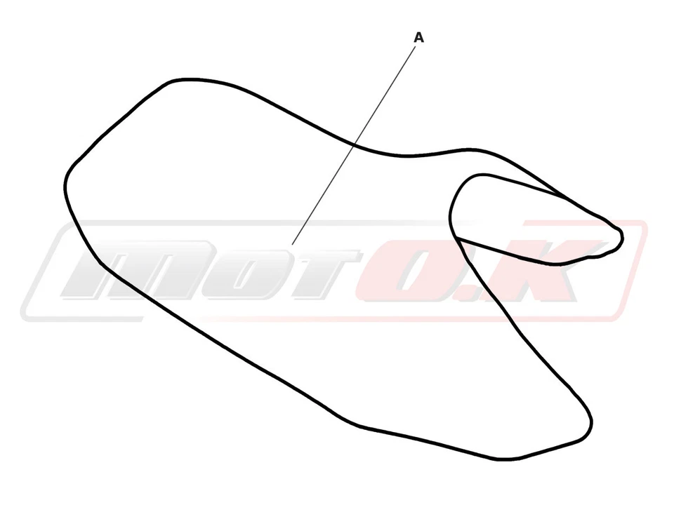 SEAT COVER Triumph Daytona 675 ('13-'17) Motok Waterproof   (DRIVER'S SEAT ONLY) - Image 3 of 3