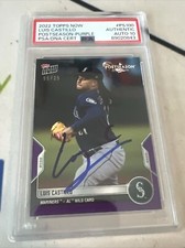 2022 Topps Now Postseason /25 Luis Castillo PSA 10 DNA Auto Seattle Mariners