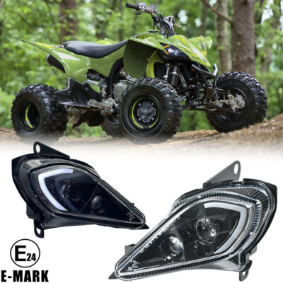 E24 LED Scheinwerfer Blinker Für 2006-2025 YAMAHA YFZ 450 450R RAPTOR 700 700R