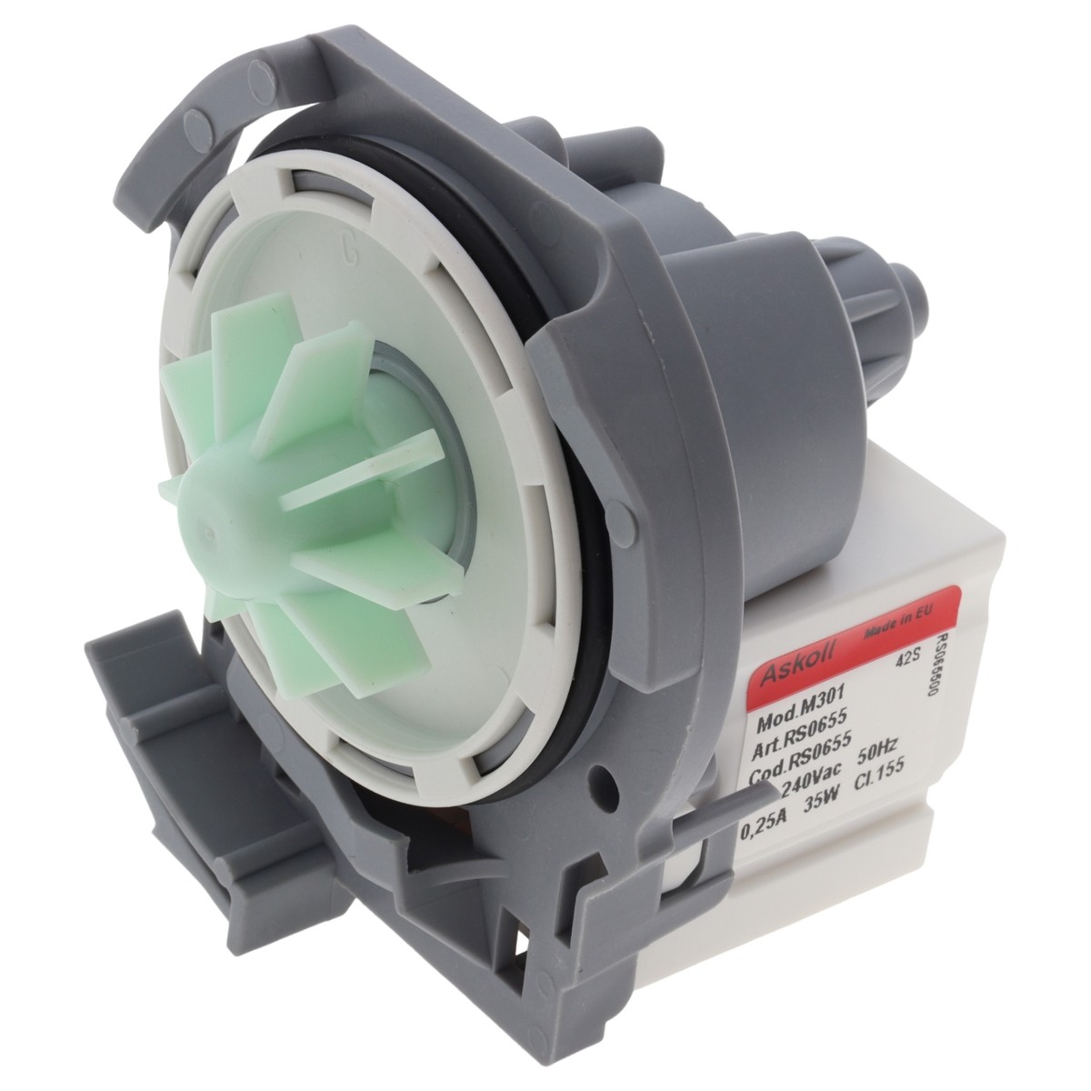 Askoll M301 RS0655 35W 240V drain pump for Whirlpool Ignis ADP dishwasher