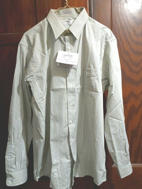 MEN'S ARROW SHIRT CARRIAGE TRADE SIZE 17 1/2 NECK 35 SLEEVE NEW WITH TAGS