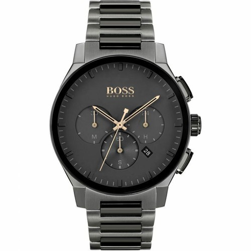 HUGO BOSS MENS CHRONOGRAPH PEAK WATCH HB1513814 BLACK DIAL WARRANTY RRP