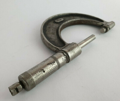 0 - 2'' Vintage Moore & Wright No 940 verstellbare Mikrometer, altes technisches Werkzeug