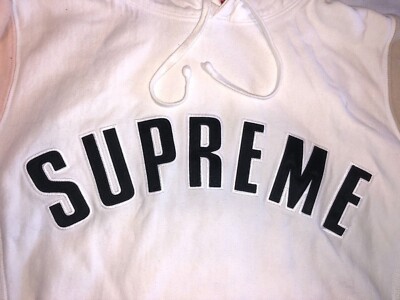 Supreme Color Blocked Arc Logo Hoodie Size M | eBay
