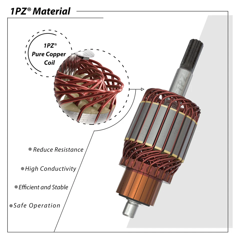 Motor de arranque para Honda 1997-2019 Recon 250 TRX250TM TRX250TE 31200-HM8-A41 ATV Foto 4 de 4