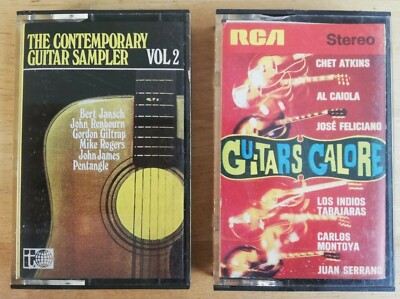 Guitars Galore & Contemporary Guitar Sampler vol 2 Cassette Tapes x 2