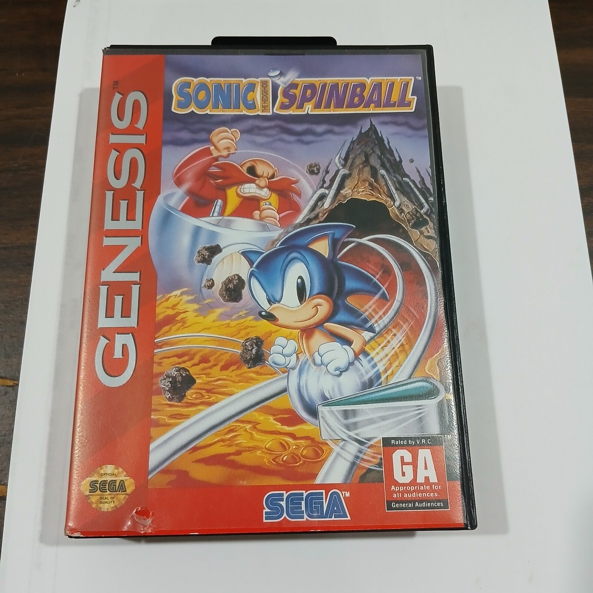 Sonic The Hedgehog Spinball / Pinball SEGA Genesis Game Complete