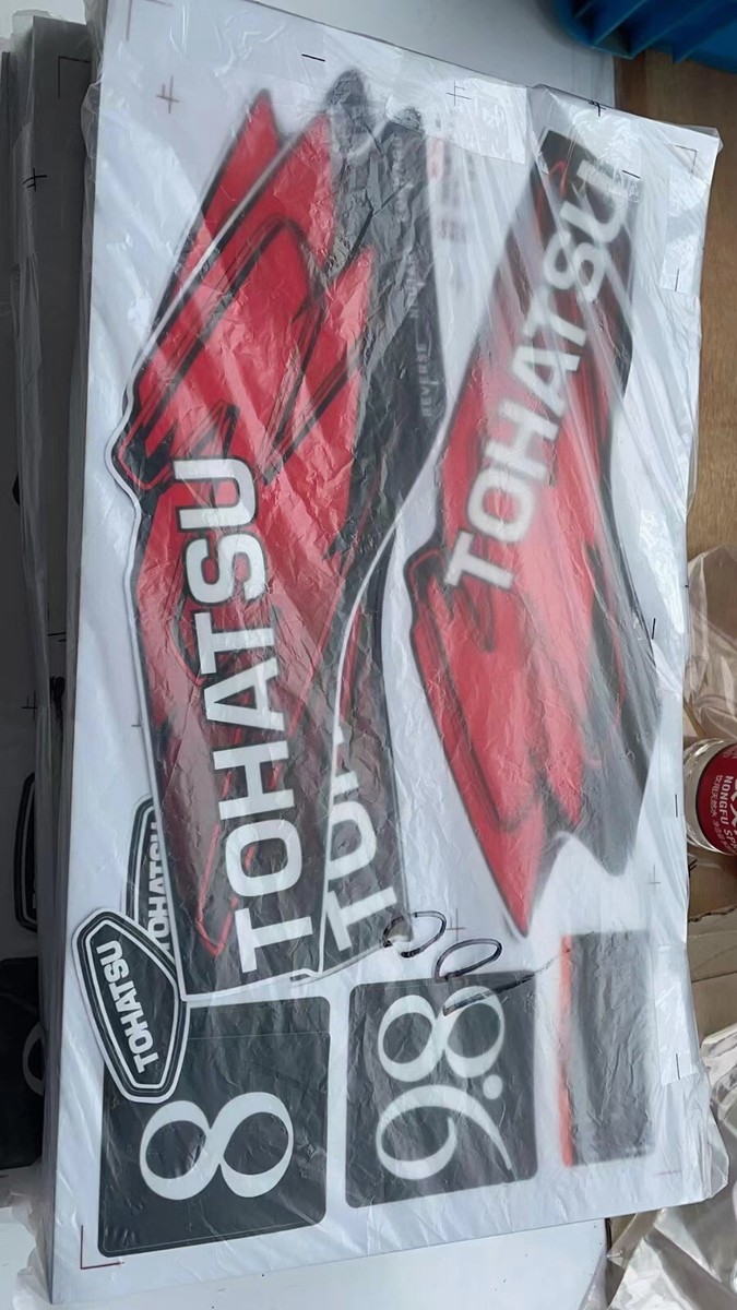 Tohatsu 9.8 HP 4-Stroke Outboard Engine Decal Kit – OutboardGraphics.com Custom Stickers