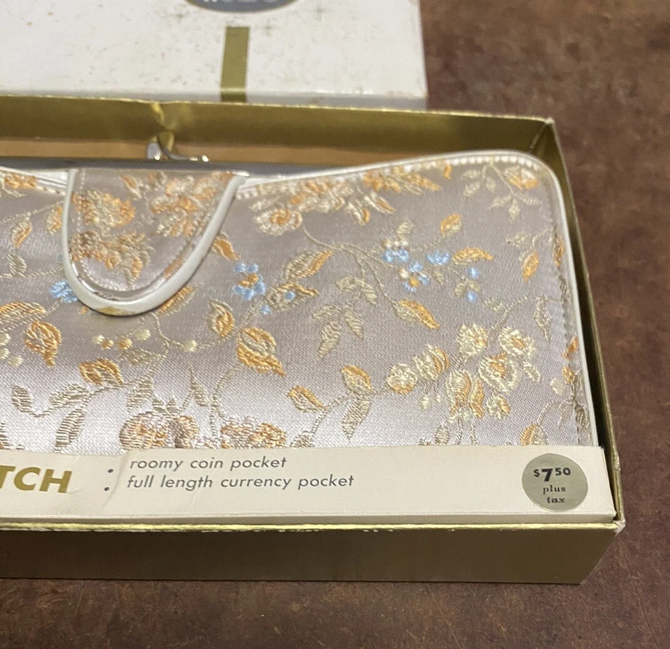 Vintage ROLFS Setmaker Tapeçaria Feminina Carteira Clutch Couro de Vaca Suave Nova na Caixa - Imagem 4 de 4