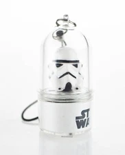 Star Wars Stormtrooper Spinnerz LED Mobile Phone Tag Charm Collectable White New