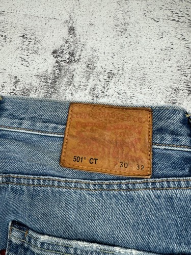 Levis 501 9OS Distressed Y2K Avant Garde Pants Denim USA Jeans Bottoms - Picture 16 of 16