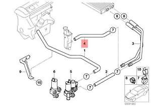 Tuyau de vase d'expansion d'eau pour BMW 3 E46 64216903319 1.8 Essence d'origine