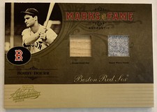 Bobby DOERR 2005 Absolute Memorabilia Marks Of Fame Dual Relics #MF-1 8/50 HOF