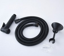 Oil Rubbed Bronze Bidet Sprayer Hand Held Shower Head  1.5m Hose  Wall Bracket