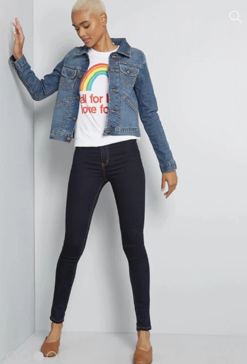 NWT Women's Wrangler x MC Dependable Denim Jacket - Medium Blue - Size 1X - Image 3 of 4