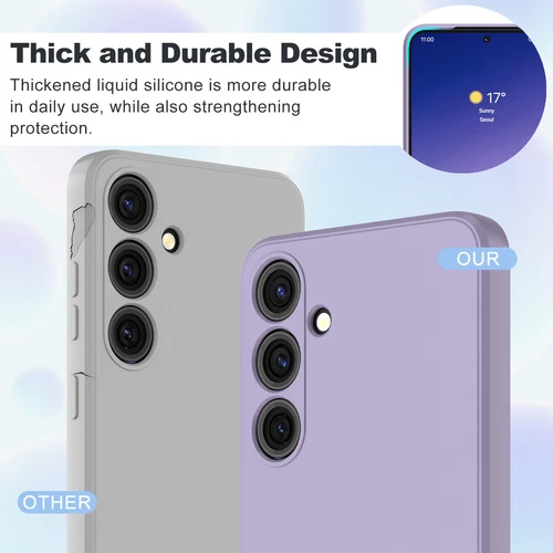 Für Samsung Galaxy S24 Ultra Plus Flüssig Silikon Hülle Robust Stoßfest Cover - Bild 31 von 45