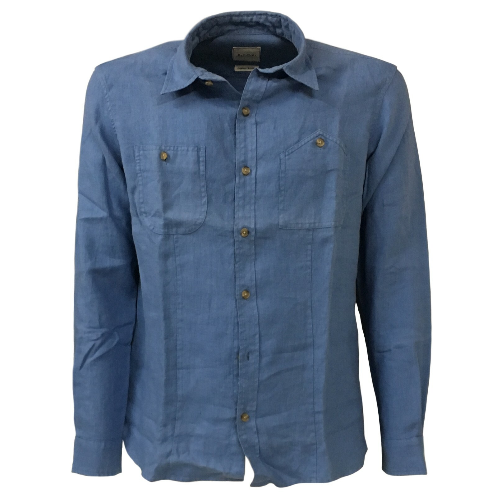 Camicia uomo manica lunga M.I.D.A. ЯПОНСКАЯ ТКАНЬ из 100% линолеума vestibilità slim